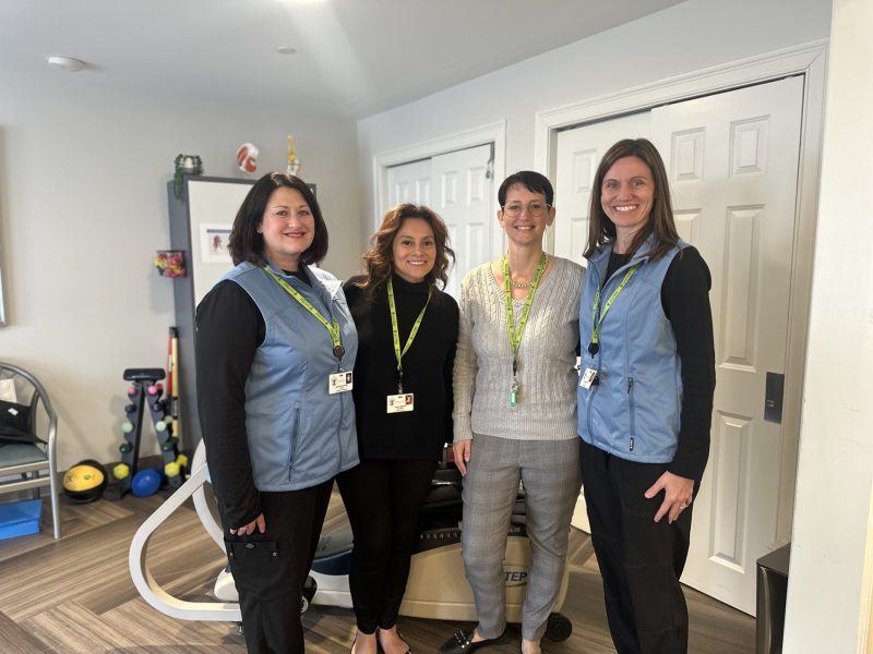 L-R: Jennifer Ferringo COTA & Community Liason Legacy Lifecare VNA & Out-Patient Therapy; Karen Madrid, Clinical Director, Legacy Lifecare VNA and Hospice; Madeline Presz RN, BSN, Senior Director of Home and Community Services, Legacy Lifecare VNA and Hospice; Chrissy Riley Rehab Manager, Physical Therapist, Legacy Lifecare VNA and Out-Patient Therapy.